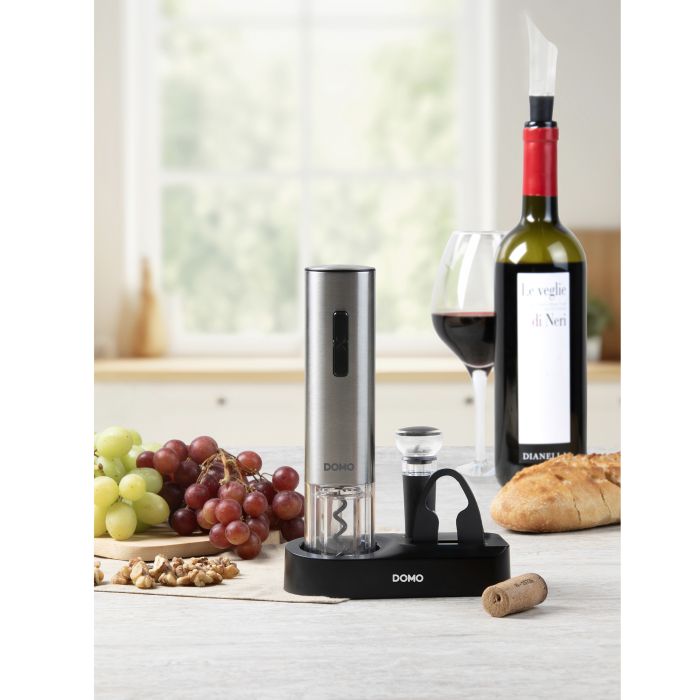 Unlock Effortless Elegance with the Chefman Stainless Steel Electric Wine Opener
